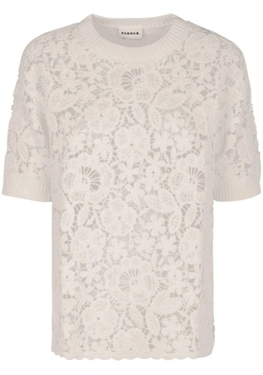 P.A.R.O.S.H. floral-motif T-shirt - White