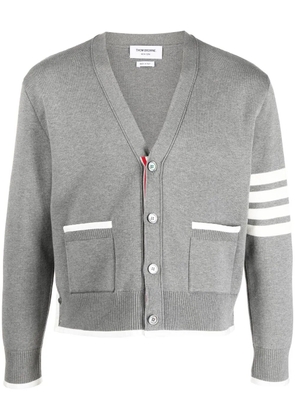 Thom Browne 4-Bar striped cardigan - Grey