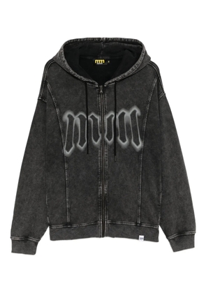 Mini Cream graphic-print hoodie - Black