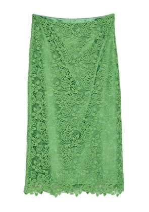 Anna Sui floral lace skirt - Green
