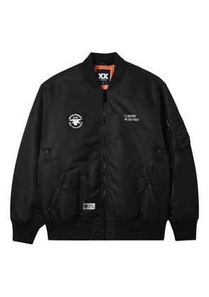 FINGERCROXX zip-up bomber jacket - Black