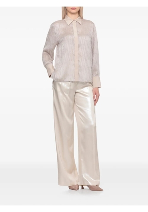 Peserico point-collar shirt - Neutrals