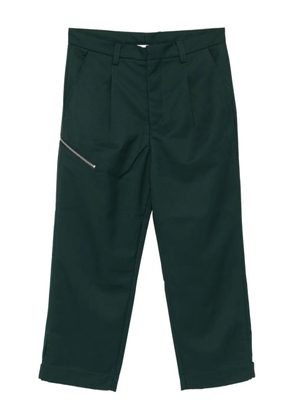 OAMC Peacemaker zip-detail trousers - Green