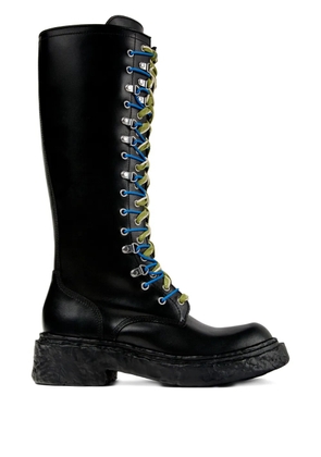 CamperLab Vamonos lace-up leather boots - Black
