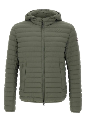 Colmar hooded horizontal-quilted down jacket - Green