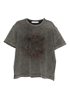 Joshua Sanders cat-print T-shirt - Grey