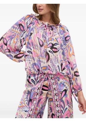 MARCIANO by GUESS ruffled floral-print blouse - Pink