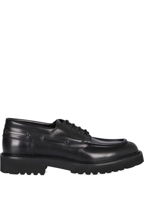 Doucal's leather lace-up shoes - Black