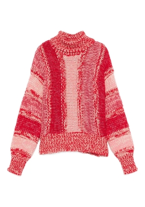 Roberto Collina striped high-neck sweater - F4638 RED