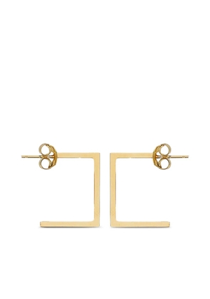 Elisabetta Franchi square-frame earrings - Gold