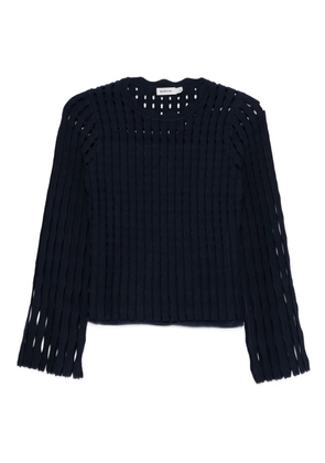 Simkhai cut-out ribbed sweater - Blue