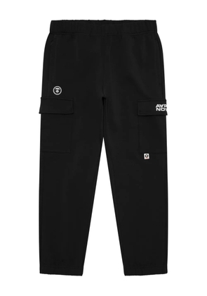 AAPE BY *A BATHING APE® logo-patch adjustable-waist track pants - Black