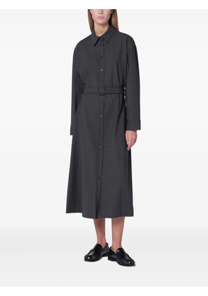 P.A.R.O.S.H. belted midi shirt dress - Grey