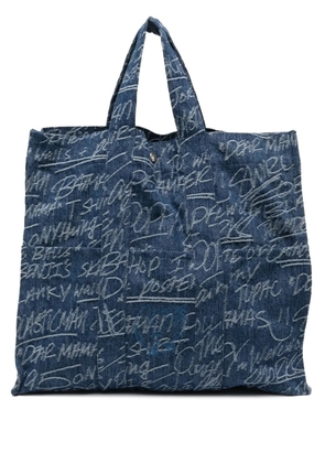 Sky High Farm logo tote bag - Blue