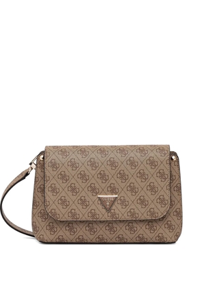 GUESS USA Meridian logo-plaque cross body bag - Neutrals
