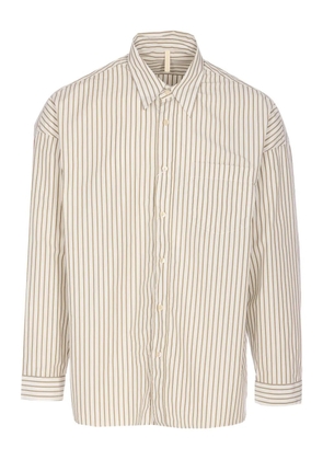 Sunflower striped pocket shirt - Neutrals