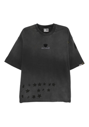 AAPE BY *A BATHING APE® star-embroidered t-shirt - Black