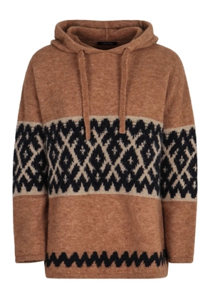 'S Max Mara Ivan jacquard hoodie - Brown