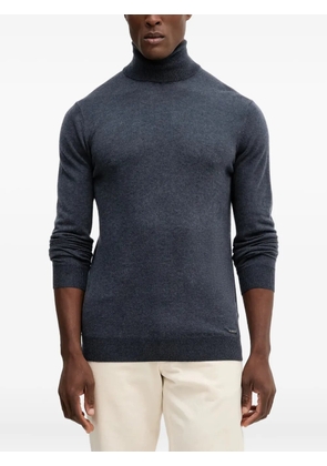 GUESS USA roll-neck logo sweater - Grey