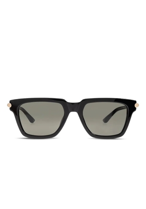 Alexander McQueen Eyewear T-bar Icon square-frame sunglasses - Black