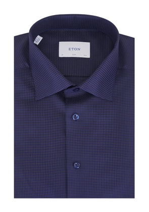 Eton button-fastening shirt - Blue