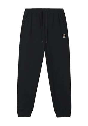 FINGERCROXX logo-patch cuffed joggers - Black