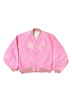 Doublet flocked bomber jacket - Pink
