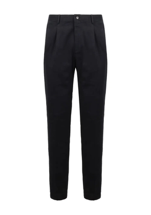 slowear zip-button cotton trousers - Black