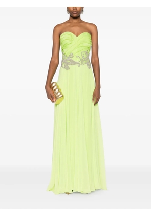 Gemy Maalouf embellished ruffled dress - Green