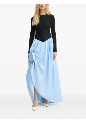 Sleeper long-sleeve floral maxi dress - Blue