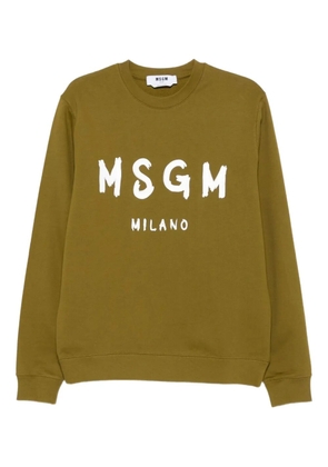 MSGM logo-print sweatshirt - Brown