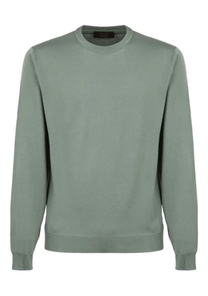 slowear ribbed fine-knit sweater - Green