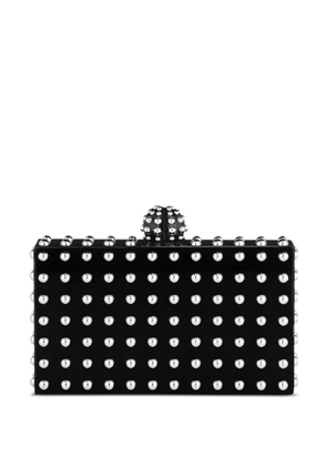 Aquazzura Cosmic studded clutch bag - Black