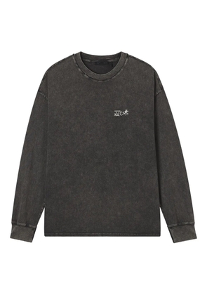 FIVE CM acid-wash long-sleeve T-shirt - Grey