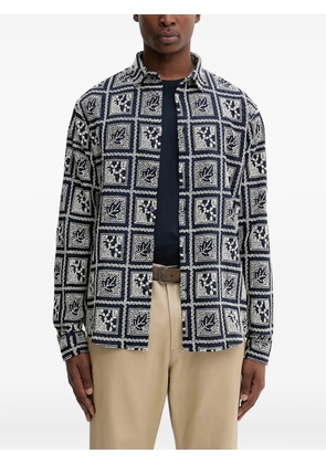 Desigual leaf patterned shirt - Blue