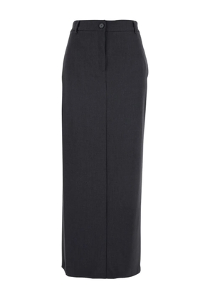 TWINSET elastic-waist maxi pencil skirt - Grey