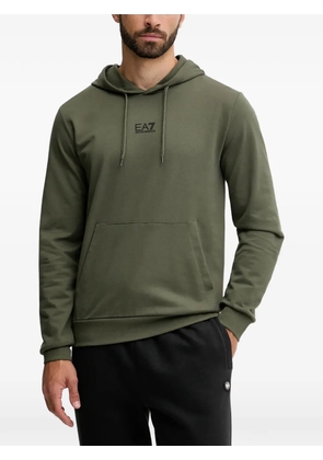 Ea7 Emporio Armani logo-detail hoodie - Green