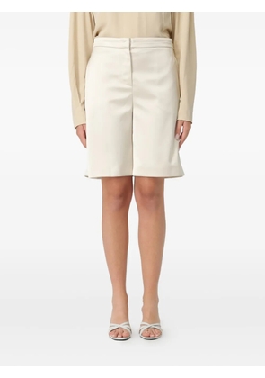 Patrizia Pepe satin-effect shorts - Neutrals