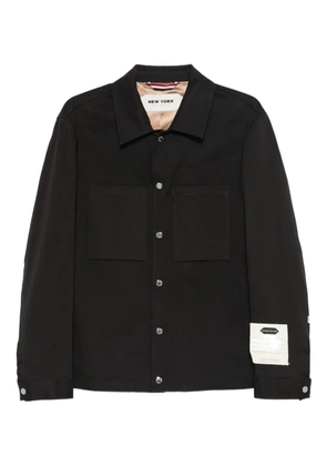 New York Resident patch-pockets shirt jacket - Black