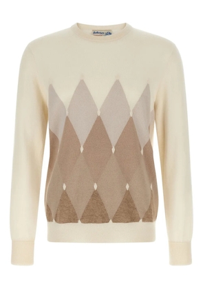 Ballantyne argyle crew-neck sweater - Neutrals