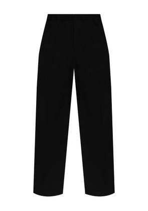 Maison Kitsuné logo-patch pants - Black