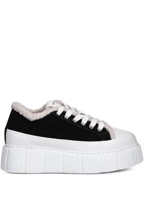 Inuikii Matilda Curly fleece platform sneakers - Black