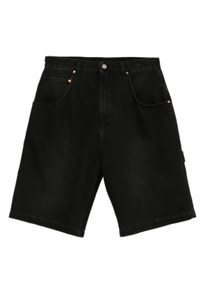 VETEMENTS faded denim shorts - Black