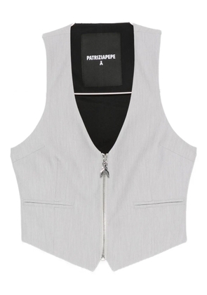 Patrizia Pepe zip-up waistcoat - Grey