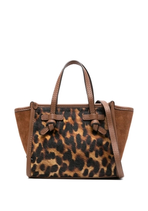 GIANNI CHIARINI Miss Marcella leopard-print tote bag - Brown