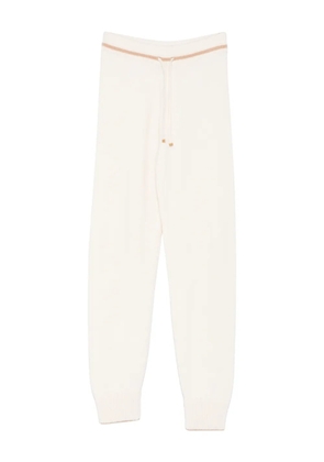Eleventy drawstring knitted track pants - Neutrals