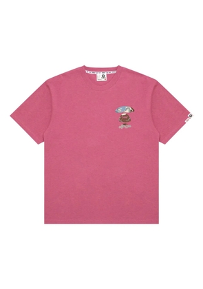 AAPE BY *A BATHING APE® ape head graphic T-shirt - Pink