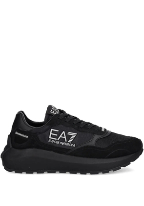 Ea7 Emporio Armani logo-detail sneakers - Black