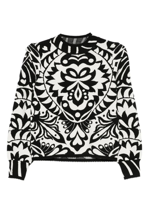 FARM Rio patterned sweater - Black