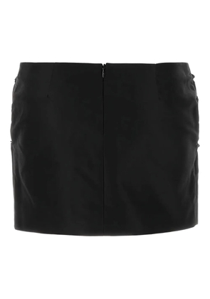 Magda Butrym rose-detail mini skirt - Black